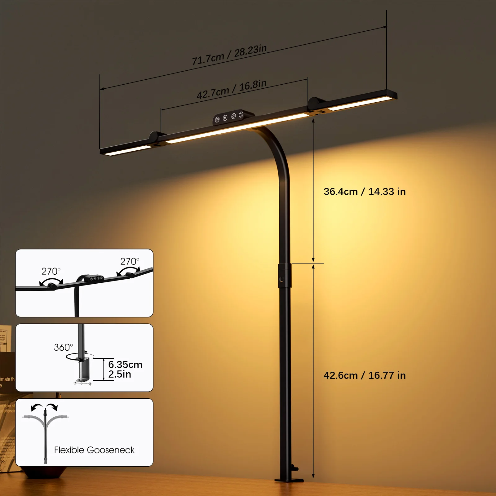 Lampe d'architecte LED à bras articulé